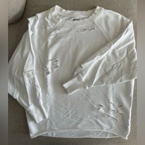 Aerie Distressed Crewneck Sweatshirt Size XS